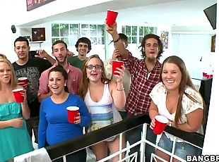 Pornstars crash another college party